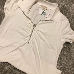 Michael kors NWT white polo